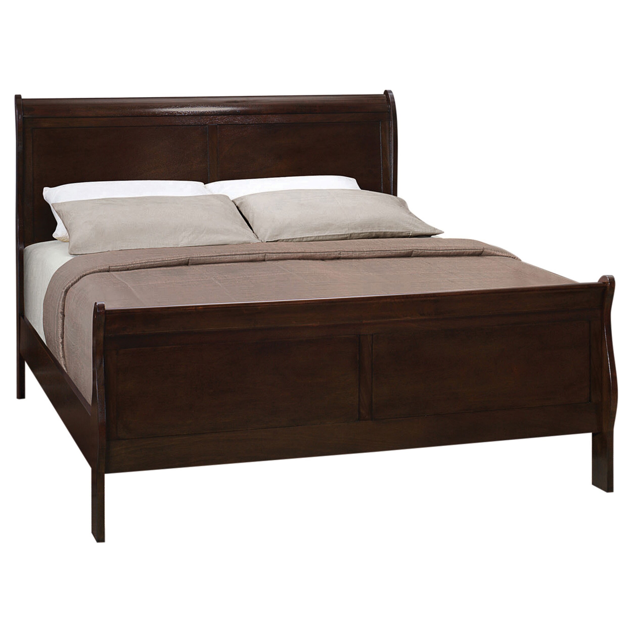 Coaster Furniture Louis Philippe Cappuccino Panel Sleigh Bed - On Sale -  Bed Bath & Beyond - 20461032