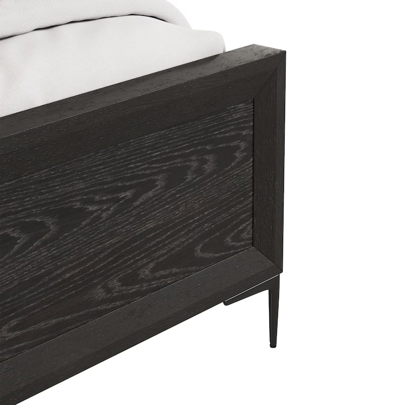Furniture of America Fable Modern Solid Wood Panel Bed