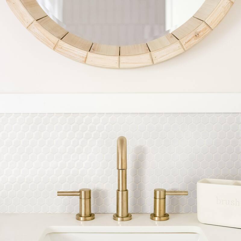 Merola Tile Gotham 1" Hex White 10-1/4" x 11-7/8" Porcelain Floor and Wall Tile