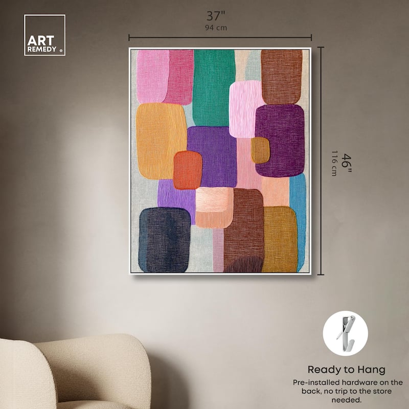 Color Block Cadence I Canvas by Art Remedy