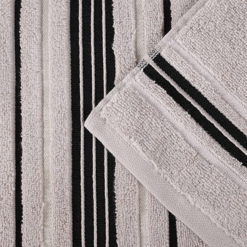 Superior Sadie Zero Twist Cotton Solid Absorbent 3 Piece Towel Set