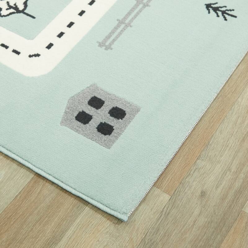 Mod-Tod Urban Adventure Road Map Kids' Rug