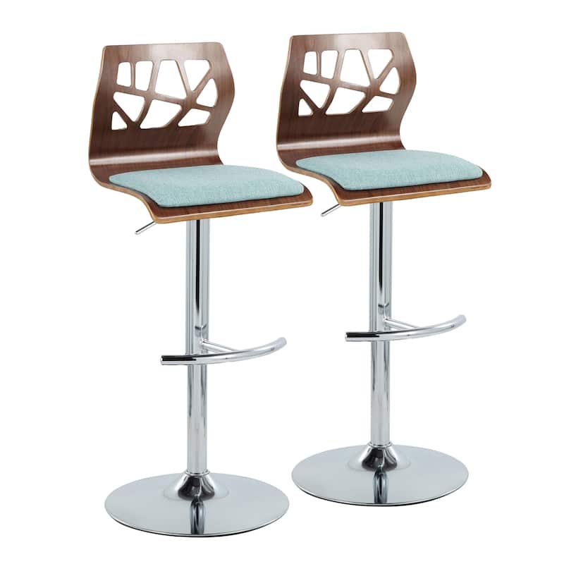 Carson Carrington Sala Adjustable Bar Stool with Rounded T Footrest (Set of 2)