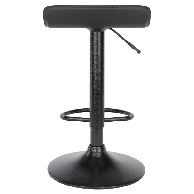 2-Pc Adjustable Swivel Stool Set, Black - 15.1 x 15.1 x 33.35 inches