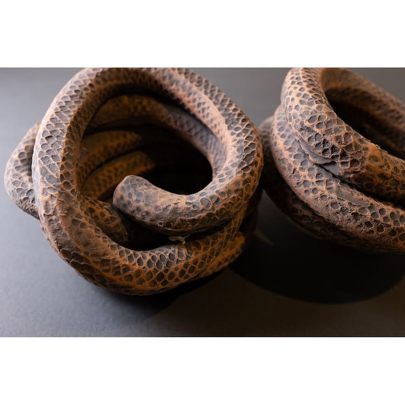 Snake Basket - 20" - Brown and Black