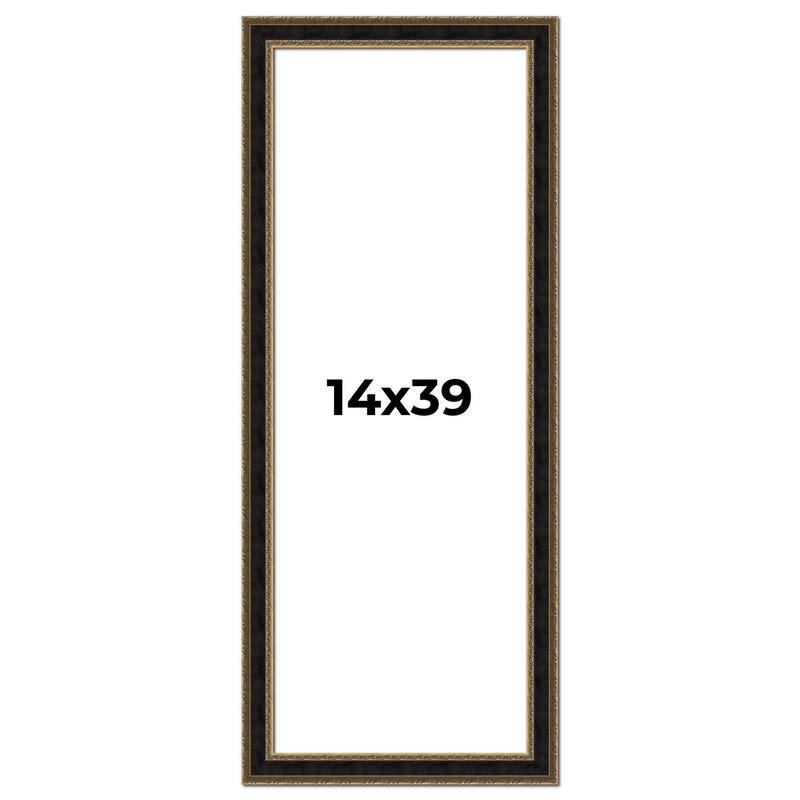 14x39 Frame Gold Antique Vintage Sold Wood Picture Frame | 1.75 Inch