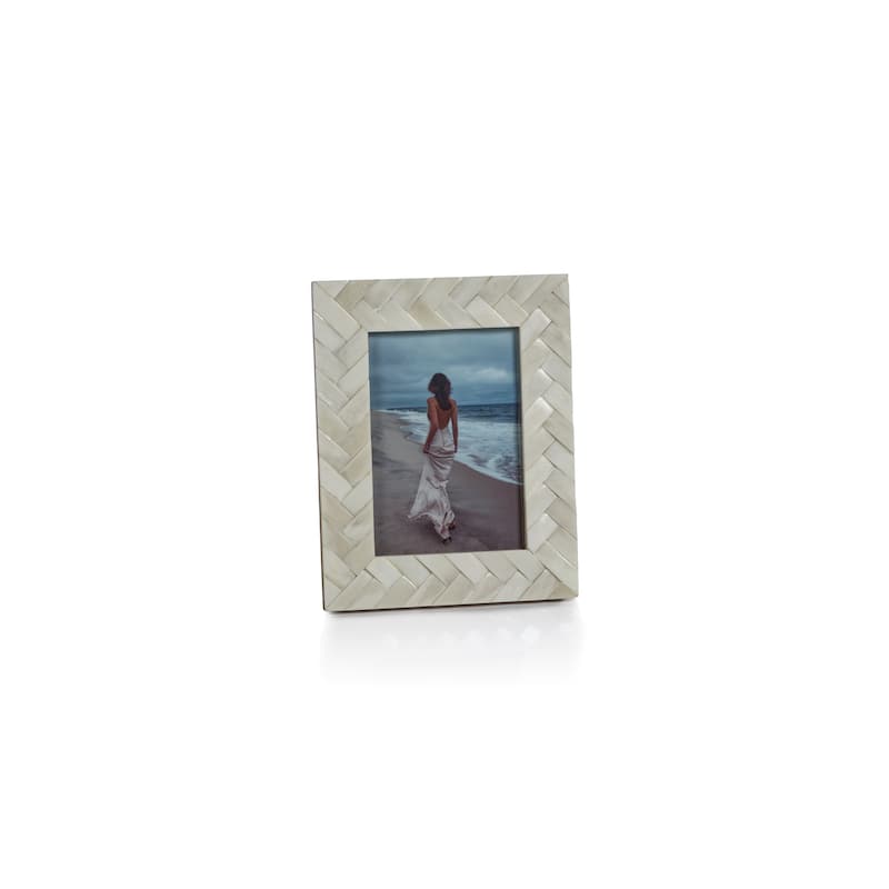 Bengkulu Bone Braided Photo Frame - 5" x 7"