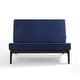 preview thumbnail 47 of 72, Patio Teak Wood Outdoor Loveseat with Cushion