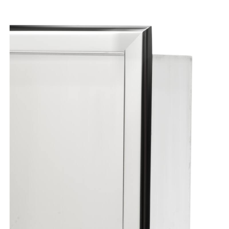 ALFI brand 12 x 12 Polished Stainless Steel Square Single Shelf Bath Shower Niche - Grey