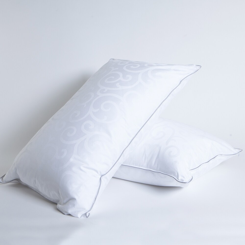 Extra Soft Cotton Damask Down Alternative Stomach Sleeper Pillow - On Sale  - Bed Bath & Beyond - 18058143
