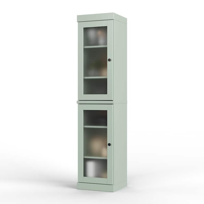 100% Solid Wood 16.5" Kitchen Pantry Cabinet with Doors by Palace Imports