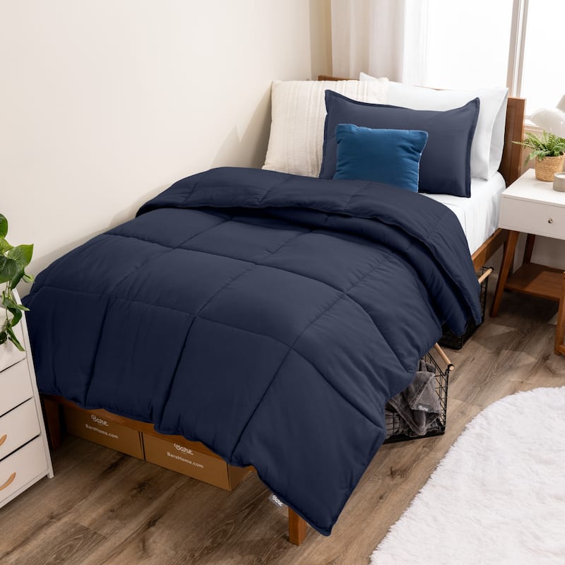 Bare Home Hypoallergenic Down Alternative Comforter Set - Twin - Twin XL - Midnight