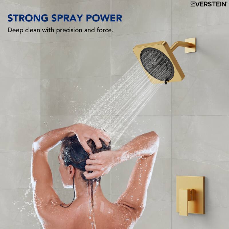 7-Spray Shower Faucet with 8 in. Widespread Double Handle Bathroom Faucet