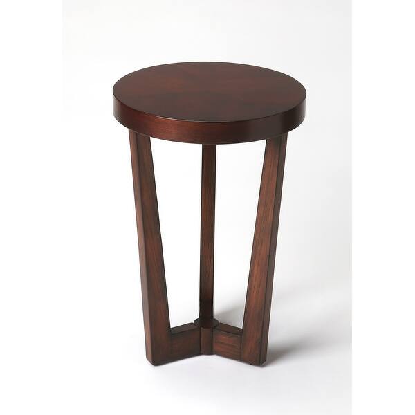 slide 1 of 1, Handmade Butler Aphra Brown End Table Dark Brown