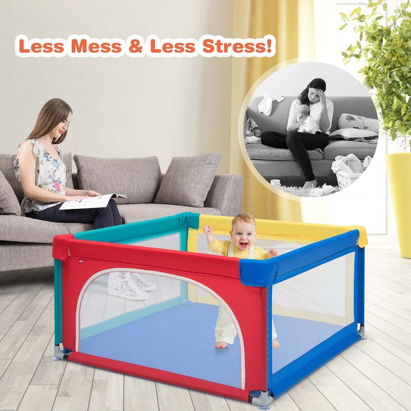 Costway Baby Playpen Infant Large Safety Play Center Yard w/ 50 Ocean - See Details