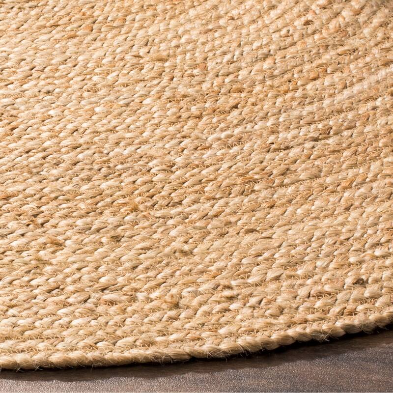 SAFAVIEH Handmade Natural Fiber Charlyne Bordered Round Jute Rug