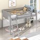 preview thumbnail 6 of 30, Twin Size Wooden Low Loft Bed With Ladder,Ladder Can Be Placed on the Left Or Right
