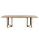 preview thumbnail 21 of 24, Kenneth Modern 95-Inch Dining Table with U-Shaped Trestle Base by Christopher Knight Home