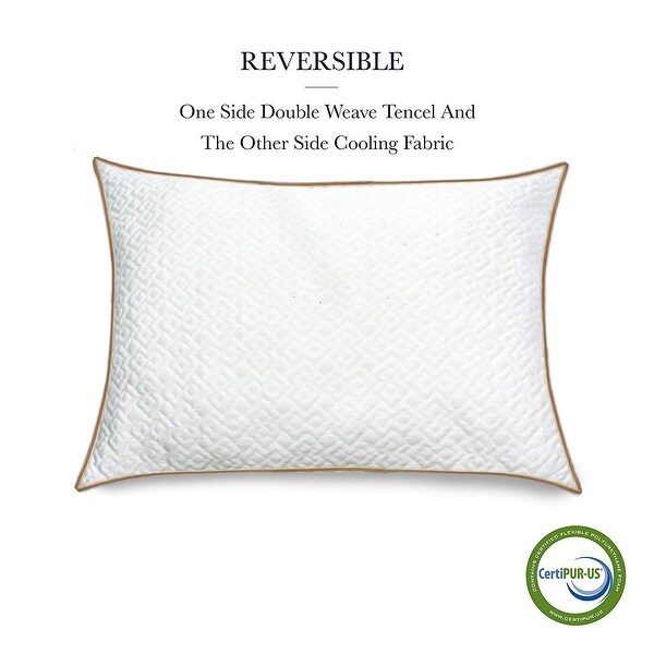Shredded memory foam pillow bed bath shop and beyond
