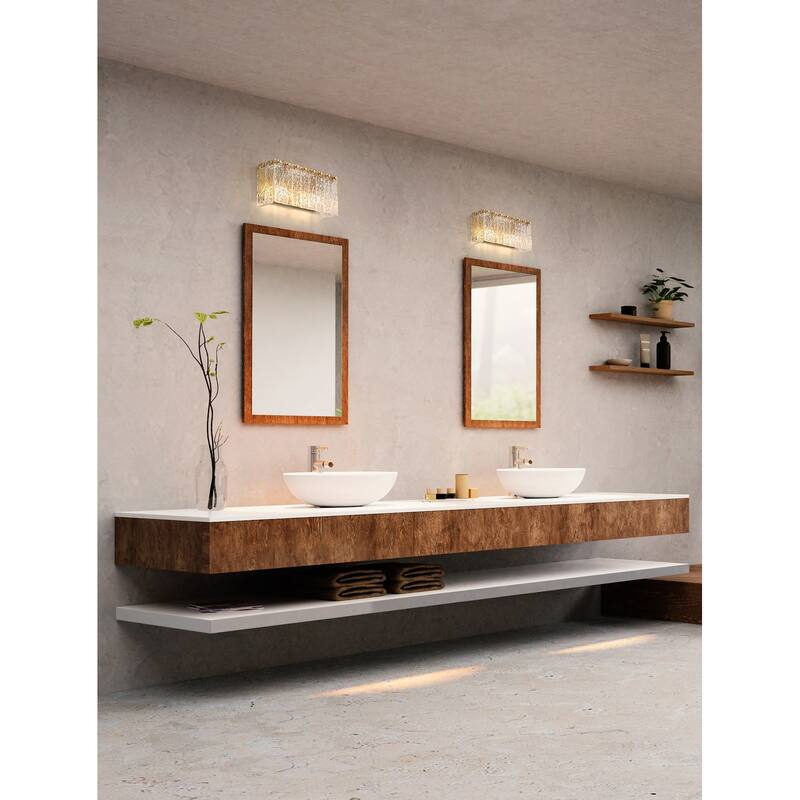 Z-Lite 1943-2V Glacier 15" Wide Vanity Light