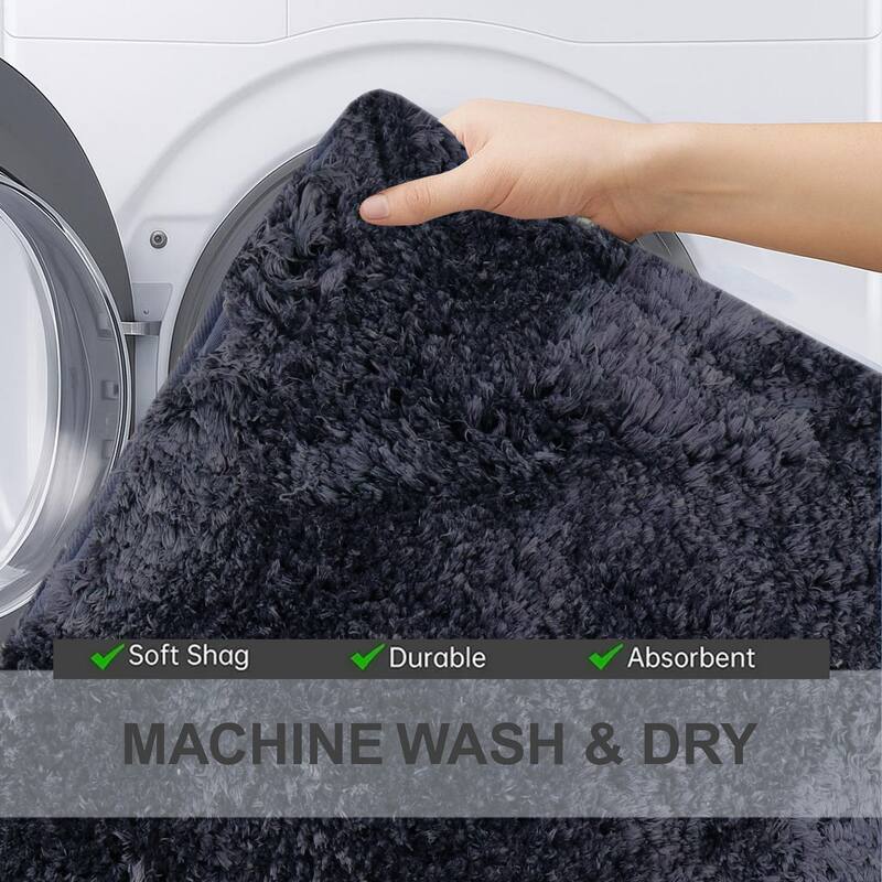Element Plush Bathroom Rugs Quick-Dry Bathroom Mat, Washable & Absorbent Bath Rugs