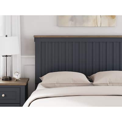 Signature Design by Ashley Landocken Brown/Blue Queen Panel Headboard