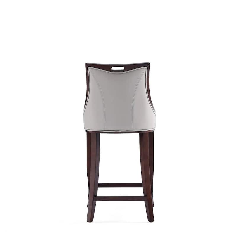 Manhattan Comfort Emperor 41 in. Walnut Beech Wood Bar Stool