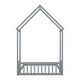 preview thumbnail 6 of 25, Full House-shaped Roof Headboard Floor Bed Kidsbed, Grey