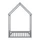 preview thumbnail 6 of 25, House-Style Funny Full House-shaped Roof Headboard Floor Kids Furniture Bed Kidsbed, Grey