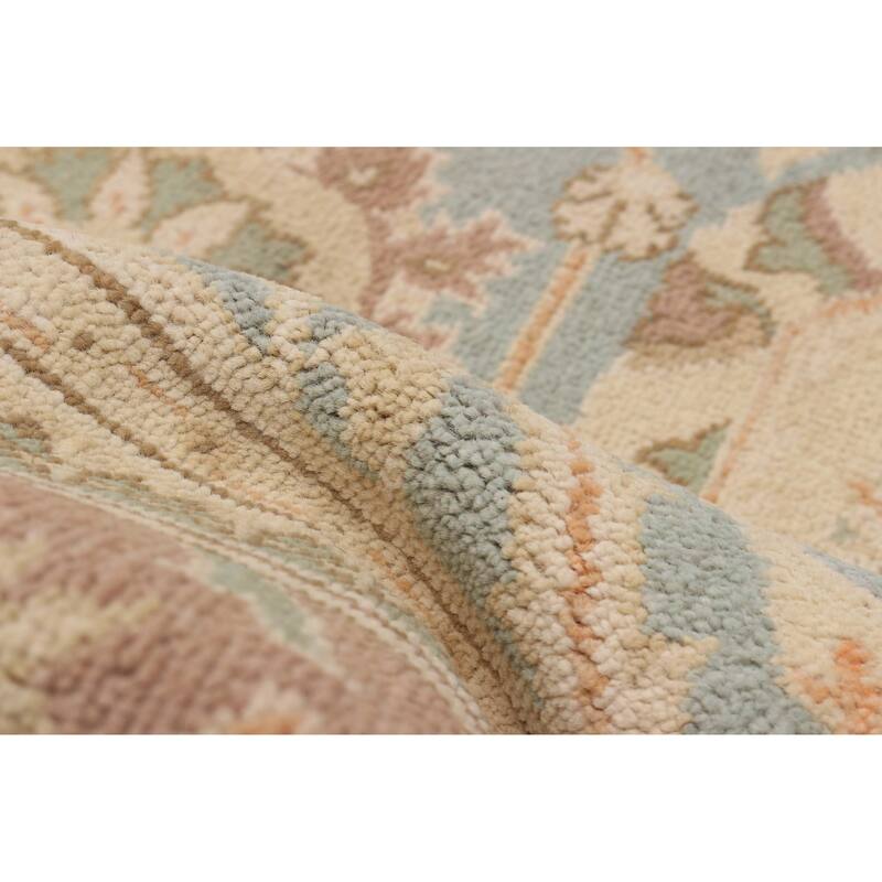 ECARPETGALLERY Hand-knotted Peshawar Finest Blue Wool Rug - 6'3 x 8'11