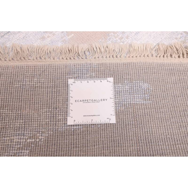 ECARPETGALLERY Hand-knotted Legacy Grey Silk, Wool Rug - 7'11 x 9'11