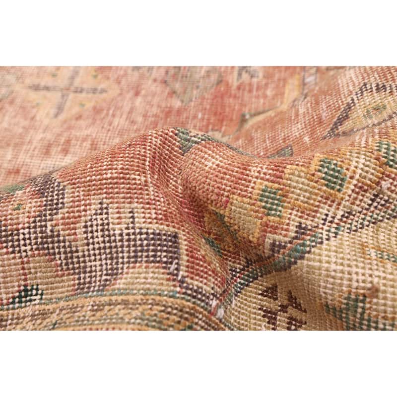 ECARPETGALLERY Hand-knotted Antalya Vintage Dark Copper Wool Rug - 9'2 x 12'8