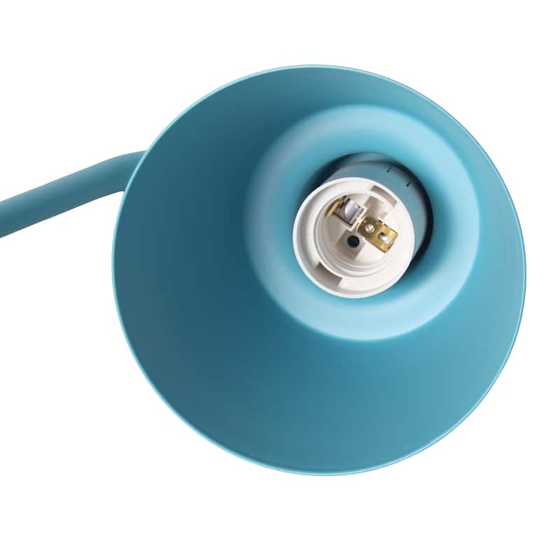 Metal Desk Lamp with Adjustable Cone Shade for Modern Workspace - 7.80 x 5.60 x 16 in. (L x W x H)