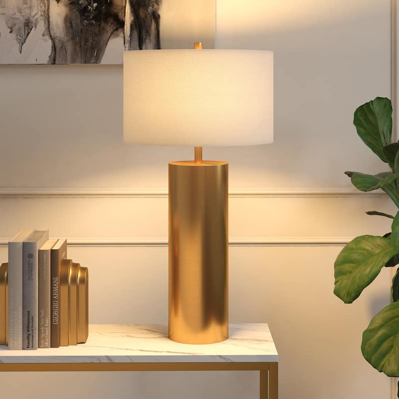 York 29.5" Tall Table Lamp with Fabric Shade