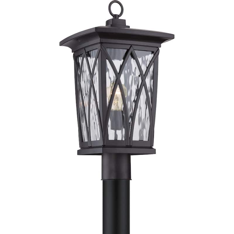 Grover 1-Light Outdoor Post Mount in Mystic Black
