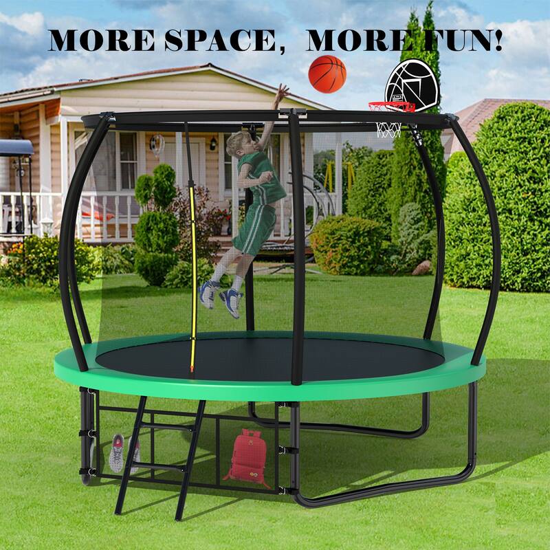 Spacious Design Trampoline Solid Base Structure, Safety Pad For Kid