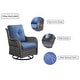 preview thumbnail 45 of 83, Gymojoy 3 Piece Outdoor Wicker Swivel Rocker with Cushion & Table