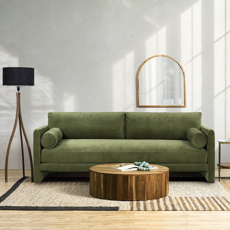 Poly & Bark Lea 90" Sofa - Includes 2 Bloster Pillows and Removable Cushion Covers