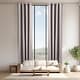 preview thumbnail 2 of 23, Aurora Home Extra Long Grommet Top Thermal Blackout Curtain Single Panel Light Grey - 52"x132"