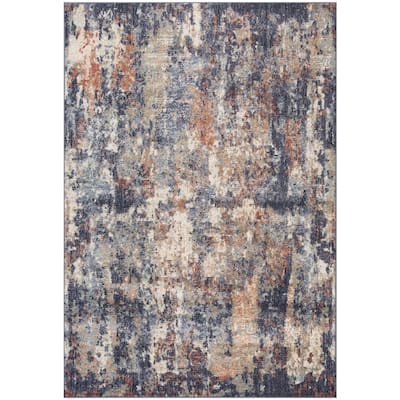Power Loomed Abstract Stain Resistant Area Rug - 10' Runner