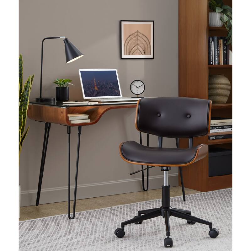 Carson Carrington Leksand Simple Mid-century Modern Office Chair