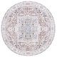preview thumbnail 39 of 45, SAFAVIEH Arizona Ingund Machine Washable Slip Resistant Vintage Oriental Rug 6' Round - Taupe/Beige - Round
