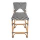 preview thumbnail 27 of 29, Creanly 25.25"H Seat Rattan Counter Stool with Back