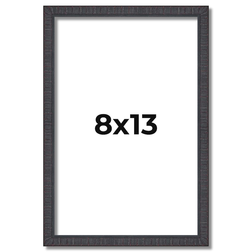 8x13 Frame Brown Solid Wood Picture Frame - Complete Modern Photo