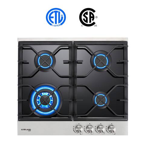 Gasland Chef 24" Built-in Gas Cooktop With 4 Burner Gas Stovetop with Thermocouple Protection