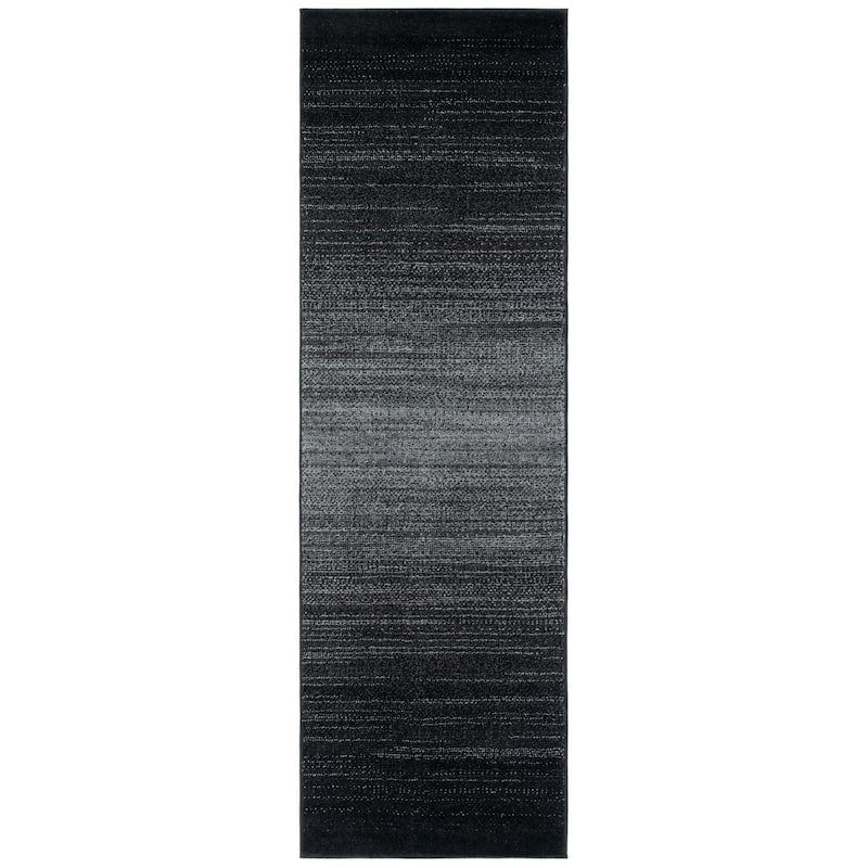 SAFAVIEH Adirondack Batul Modern Ombre Rug - 2'6" x 8' Runner - Black/Grey