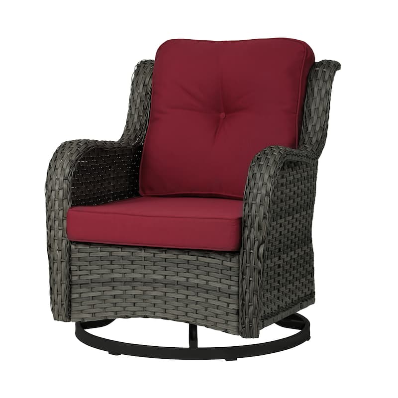 Outdoor Rattan Rocker Wicker Swivel Rocking Chair
