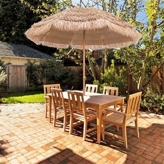 7.2 Ft Patio Thatched Tiki Hawaiian Hula Beach Umbrella - Bed Bath ...
