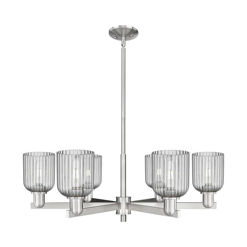 Innovations LightingDowntown Urban - Bridal Veil - 6 Light 35" Stem Hung Chandelier