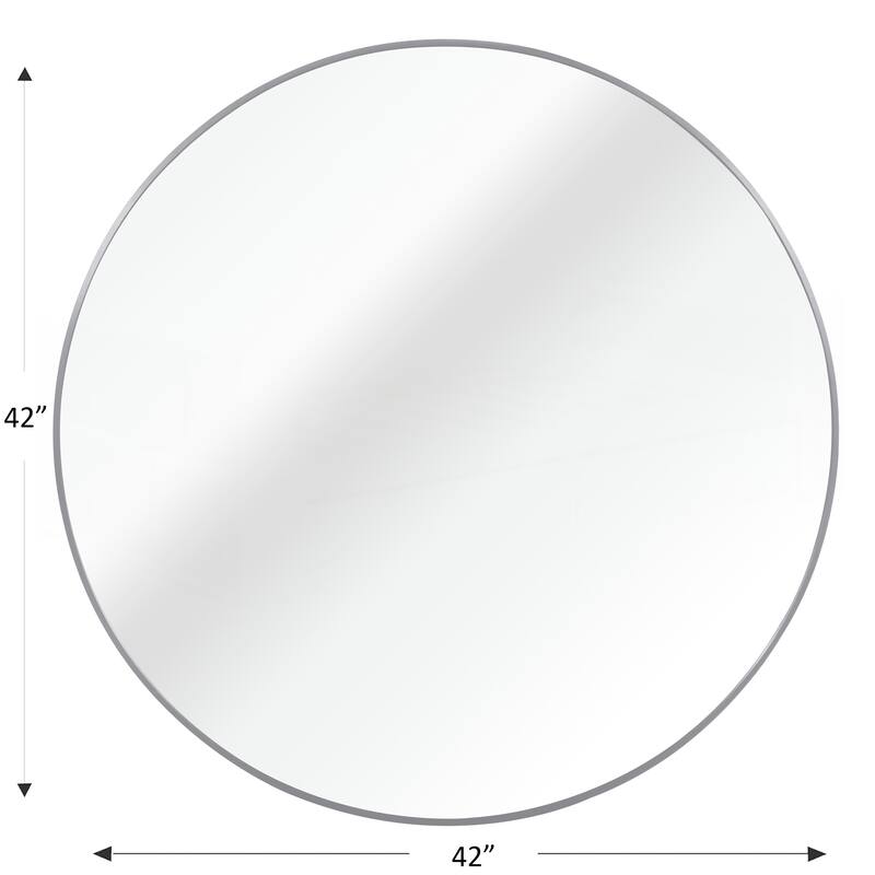 42 Inch Metal Framed Round Bathrrom Mirror for Wall